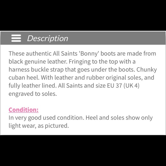 AllSaints Bonny Cuban Fringe Harness Ankle Boots (Size 6) (EU 36)🌹 - Picture 16 of 16